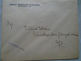 D143030  HUNGARY-Unsent Cover - MICRA Bemutató  Elöadása  1934 November 11-én  Mezötúr - Cartas & Documentos