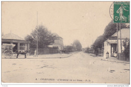 CHAULNES DANS LA SOMME L'AVENUE DE LA GARE CPA CIRCULEE - Chaulnes