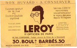 VP6281 - Buvard - LEROY 1er Opticien De PARIS Bd Barbes - O