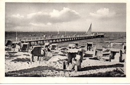 CPA.Allemagne.1950.Timmendorfer Strand.Ostseebad.animé Cabines De Bains.personnages. - Timmendorfer Strand