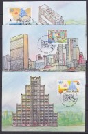 United Nations New York 1992 Definitives 3v 3 Maxicards (33557) - Cartes-maximum