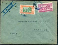 SENEGAL - N° 82 + 109 / LETTRE AVION DE DAKAR LE 12/10/1934 POUR OYONNAX - TB - Brieven En Documenten