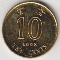 @Y@   Hong Kong  10 Cents  1998      (3697) - Hong Kong
