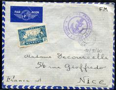 SENEGAL - N° 133 / LETTRE AVION EN FM DE DAKAR LE 10/8/1940 POUR NICE - TB - Storia Postale