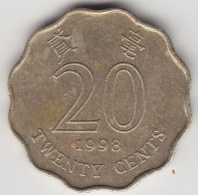 @Y@   Hong Kong  20 Cents  1998     (3707) - Hong Kong