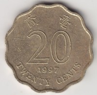 @Y@   Hong Kong  20 Cents  1997     (3709) - Hong Kong