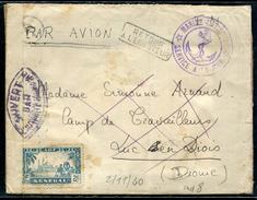 SENEGAL - N° 133 / LETTRE AVION EN FM DE DAKAR LE 2/11/1940 POUR CAMP DE TRAVAILLEURS DE LUC EN DIOIS, AVEC CENSURE - TB - Lettres & Documents