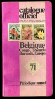 Catalogue Officiel C.O.B.   (FR) 1971 - Timbres De Belgique, Congo, Burundi, Ruanda-Urundi, Burundi, Katanga, EUROPA. - België