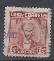 Cuba  1954  Personalities: Jose Marti  (o)  1c - Usados