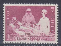 Belgique N° 1038 *** Ecole D'infirmières - La Reine Elisabeth Et Les Dr Depage Et Debaisieux - 1957 - Nuovi