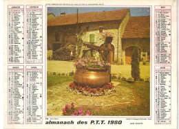 Almanach Des PTT De 1980 Département 86 Orléans Jura Fleuri - Grand Format : 1921-40