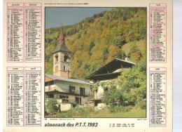 Almanach Des PTT De 1983 Département 86 Château D'Anjony (15) Beaufortin Villard Sur Doron (73) - Big : 1921-40