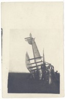 Cpa Carte-photo Aviation, Biplan Accidenté, Militaire ?    ((S.855)) - Accidentes