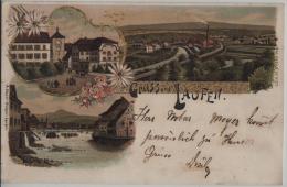 Gruss Aus Laufen Laufon- Farbige Litho Nach Thann Elsass - Altri & Non Classificati