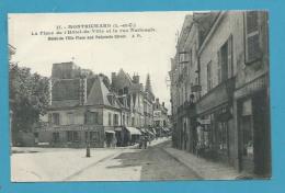 CPA 17 Marchand De Cartes Postales - Coiffeur Place De L'Hôtel De Ville Et Rue Nationale MONTRICHARD 41 - Montrichard