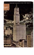 USA NY New York Woolworth Building At Night - Autres Monuments, édifices