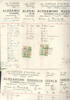 9 Relevés Compte Mensuels 1930-1931 Garage D'autos Alexandre Krekels Ixelles Location De Voitures Mme De Weissenbruch - Automovilismo