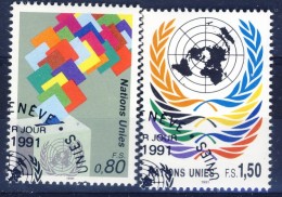 +UN Geneva 1991. Definitives. Michel 200-01. Cancelled - Gebruikt