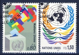 +UN Geneva 1991. Definitives. Michel 200-01. Cancelled - Oblitérés