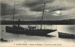 -ref-N420- Loire Atlantique - Basse Indre - Bateau De Pilotage Au Clair De Lune - Bateaux De Pilotage - Marine - - Basse-Indre