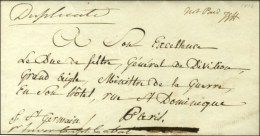 Mention Manuscrite '' Not Paid '' Sur Lettre D'un Prisonnier Français Datée De Brecon Le 2 Janvier... - Legerstempels (voor 1900)
