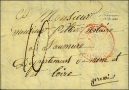 Càd Rouge BRIGADE FRANCAISE A ANCONE Sur Lettre Avec Texte Daté D'Ancone. 1835. - TB. - R. - Bolli Militari (ante 1900)