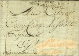 1e DIV ARMEE DES / COTES DE LA ROCHELLE Sur Lettre Avec Texte Daté De Saumur (adresse... - Legerstempels (voor 1900)