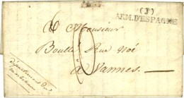 (J) / ARM. D'ESPAGNE Sur Lettre Avec Texte Non Daté. - SUP. - Legerstempels (voor 1900)