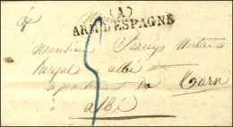 (A) / ARM. D'ESPAGNE Sur Lettre Avec Texte Daté De Barcelone. 1825. - SUP. - Legerstempels (voor 1900)