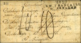 N° 27 / ARM. FRANCAISE / EN ESPAGNE Sur Lettre Avec Texte Daté De Ferrancon. Au Verso, D 94 B /... - Legerstempels (voor 1900)