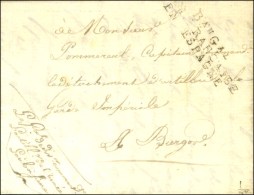 Bau Gal / ARM. FRANCAISE / EN ESPAGNE Sur Lettre Avec Franchise Manuscrite Du Général De Division... - Legerstempels (voor 1900)