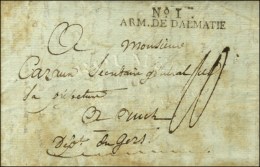 N° 1 / ARM. DE DALMATIE Sur Lettre Avec Texte Daté De Raguse. 1806. - SUP. - R. - Legerstempels (voor 1900)