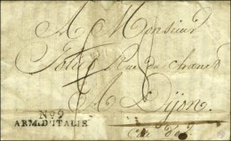 N° 9 / ARM. D'ITALIE Sur Lettre Avec Texte Daté De Lodi Et Bel En-tête Illustré. An 14. -... - Army Postmarks (before 1900)