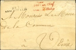 N° 1 / ARM. D'ITALIE Sur Lettre Avec Texte Daté De Milan, Adressée En Franchise à Udine.... - Army Postmarks (before 1900)