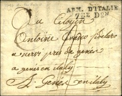 ARM. D'ITALIE / 7ME Don Sur Lettre Avec Texte Daté De Milan. 1797. - SUP. - Army Postmarks (before 1900)