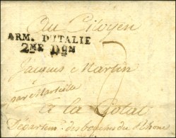 ARM. D'ITALIE / 2ME Don (27mm) Sur Lettre Avec Texte Daté De Vérone. 1797. - SUP. - Legerstempels (voor 1900)