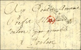 MP Encadrée ARMÉE D'ITALIE / 1ere DIVon Sur Lettre Avec Texte Daté De Crémone An 8... - Army Postmarks (before 1900)