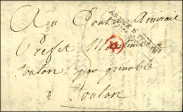 MP Encadrée ARMÉE D'ITALIE / 1ere DIVon Sur Lettre Avec Texte Daté De Crémone An 8... - Legerstempels (voor 1900)