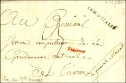 ARM D'ITALIE Sur LAS Du Général Murat Au Général Vivien (inspecteur De Gendarmerie)... - Army Postmarks (before 1900)