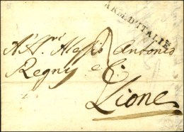 ARM D'ITALIE (42 X 26mm) Sur Lettre Avec Texte Daté De Milan. 1801. - SUP. - Army Postmarks (before 1900)