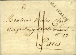 ARM D'ITALIE (42 X 26mm) Sur Lettre Avec Texte Daté De Venise. 1801. - SUP. - Army Postmarks (before 1900)