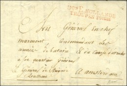 Don E HOLLANDE / TROUPES Foises Rouge Sur Lettre En Franchise Avec Paraphe Du Général De Brigade... - Army Postmarks (before 1900)
