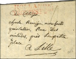 HOLLANDE / TROUPES Foises Sur Lettre Avec Texte Daté De Brielle. An 8. - TB / SUP. - Legerstempels (voor 1900)