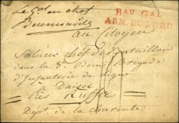 Bau Gl / ARM. DU NORD Rouge + Paraphe Manuscrite '' Le Gal En Chef / Beurnonville '' Sur Lettre Avec Magnifique... - Legerstempels (voor 1900)
