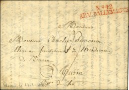 N° 42 / ARM. D'ALLEMAGNE Rouge Sur Lettre Avec Texte Daté De Passau '' Ce 23 Mars 1810 ''... - Legerstempels (voor 1900)