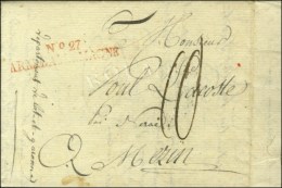 N° 27 / ARM. D'ALLEMAGNE Rouge Sur Lettre Avec Texte Daté De Sirling. 1809. - TB / SUP. - Legerstempels (voor 1900)