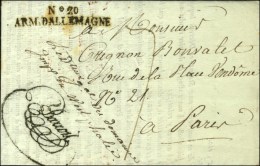 N° 20 / ARM. D'ALLEMAGNE Sur Lettre Avec Texte Imprimé Daté 1813. Au Recto Paraphe ' Le Directeur... - Legerstempels (voor 1900)