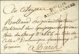 Bau Gal / ARM. DU DANUBE Sur Lettre Avec Texte Daté De '' Bâsle ''. An 8. - SUP. - R. - Legerstempels (voor 1900)