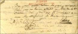 5e Don P.P. / ARM SAMBRE ET MEUSE Rouge Sur Un Bon Pour Quatre Rations De Pain Daté D'Aix La Chapelle An 4.... - Legerstempels (voor 1900)