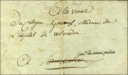 Lettre En Franchise De La Commision Des Secours Publics Avec Texte Daté De Paris Le 19 Messidor An 3... - Sellos De La Armada (antes De 1900)